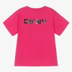 DKNY Fuchsia Pink Organic Cotton T-Shirt Hot