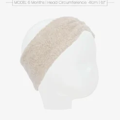 1 + in the family Girls Beige Fleece Headband Sale