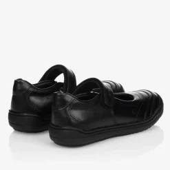 Geox Girls Black Leather Shoes