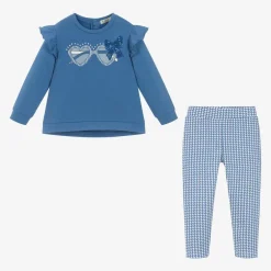 Everything Must Change Girls Blue Cotton Leggings Set Best