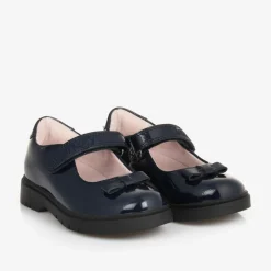 Lelli Kelly Girls Blue Patent Leather Bow Shoes