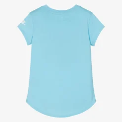 Nike Girls Blue Swoosh Logo T-Shirt Sale