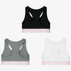 Calvin Klein Girls Cotton Bralettes (3 Pack) Hot
