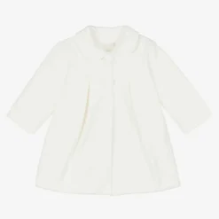 Sofija Girls Ivory Cotton Coat Sale
