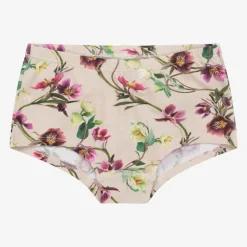 Molo Girls Pink Cotton Floral Knickers (2 Pack) Online
