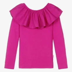 Molo Girls Pink Organic Cotton Ruffle Top BayaPink Online