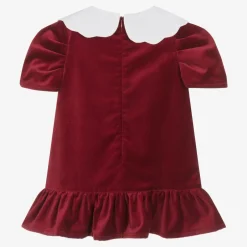 Phi Clothing Girls Red Cotton Velvet Dress Sale