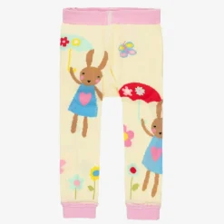 Powell Craft Girls Yellow Cotton Leggings Sale