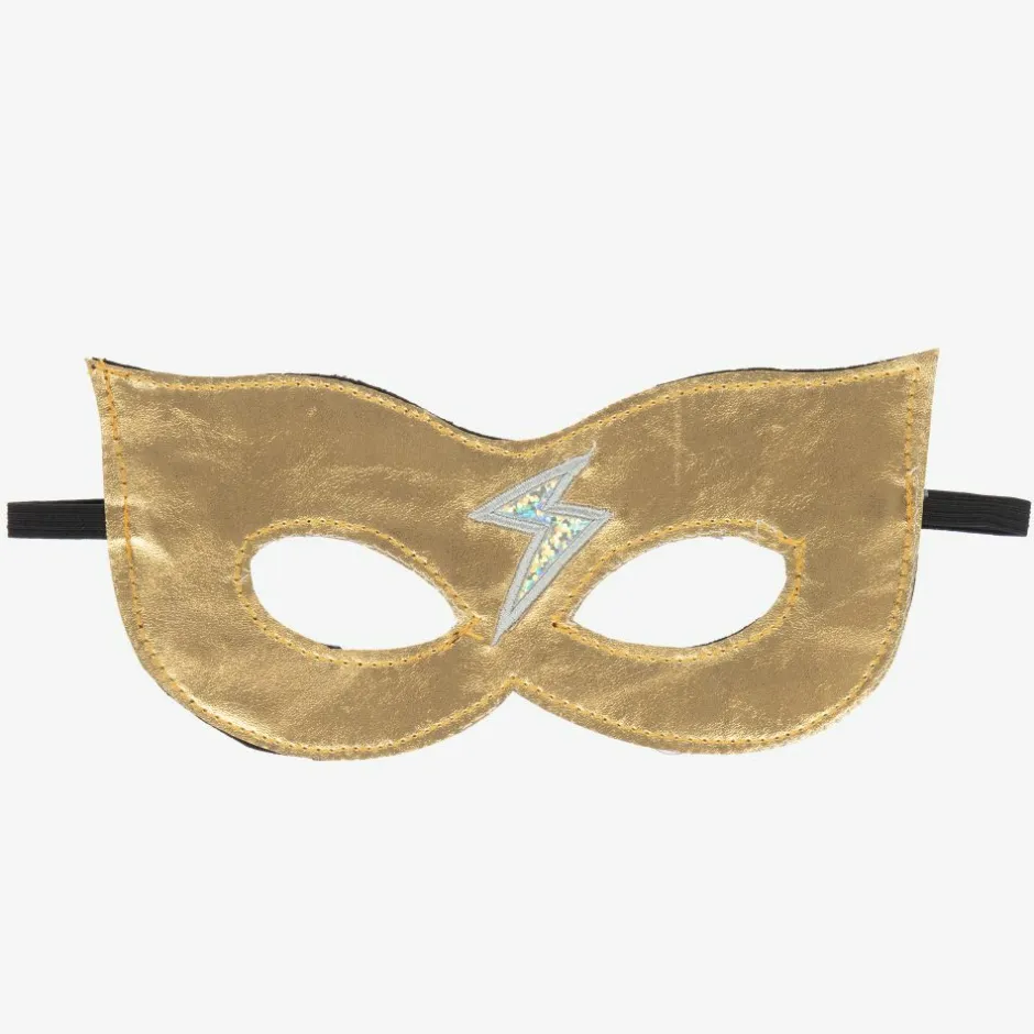 Souza Gold & Silver Superhero Mask