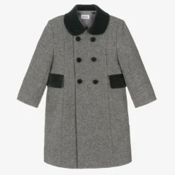 Ancar Grey Classic Wool Coat