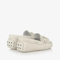 Tods Grey Suede Leather Pre-Walker Moccasins