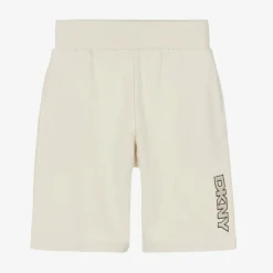 DKNY Ivory Cotton Jersey Shorts New