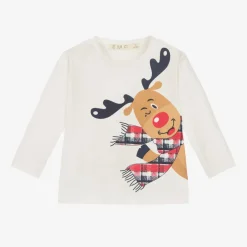 Everything Must Change Ivory Cotton Reindeer Top Online