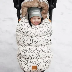 Elodie Ivory Dalmatian Print Footmuff (90cm) Hot