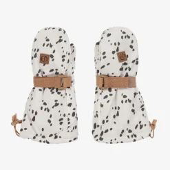 Elodie Ivory Dalmation Print Mittens Online