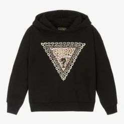Guess Junior Girls Black Cotton Hoodie Best