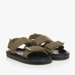 Age of Innocence Khaki Canvas Velcro Sandals Best