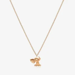 NOA Mini 18kt Rose Gold Diamond Elephant Necklace (38cm) Best