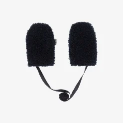 Il Gufo Navy Blue Bouclé Fleece Mittens Best
