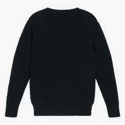 Il Gufo Navy Blue Wool Knit Sweater Best