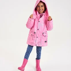 Mitty James Pink Hooded Waterproof Umbrella Raincoat Clearance