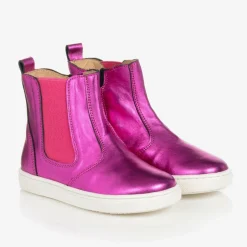 Joyday Pink Leather Ankle Boots Best