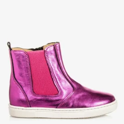 Joyday Pink Leather Ankle Boots Best