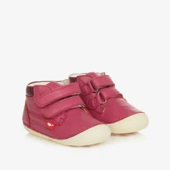 Chipmunks Pink Leather First-Walker Boots Discount