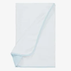 Emile et Rose White & Blue Cotton Blanket (73cm) Sale