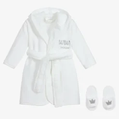 Bam Bam White Bathrobe Baby Gift Set Clearance