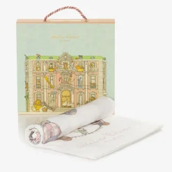 Atelier Choux Paris White Circus Swaddle (100cm)