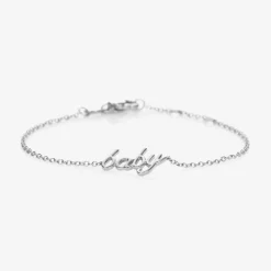 NOA Mini White 18kt Gold Baby Bracelet Clearance