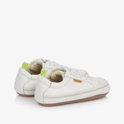 Tip Toey Joey White Leather First Walker Trainers Online