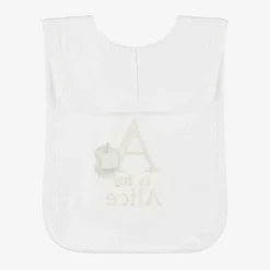 Paint My Dreams White Personalised 'A' Initial Bib Hot