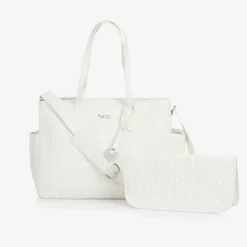 Nanán White Quilted Changing Bag (39cm) Online