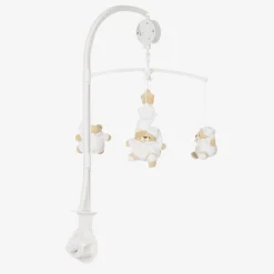 Nanán White Teddy Bear Musical Cot Mobile (40cm) Hot