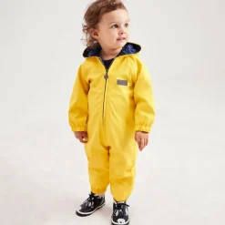 Mitty James Yellow Hooded Waterproof Rainsuit Best